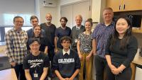 We had undergraduate student from JHU, Justin, and MD candidate from France, Tom, joining the lab in the summer of 2023. A group picture was taken prior to their departure.